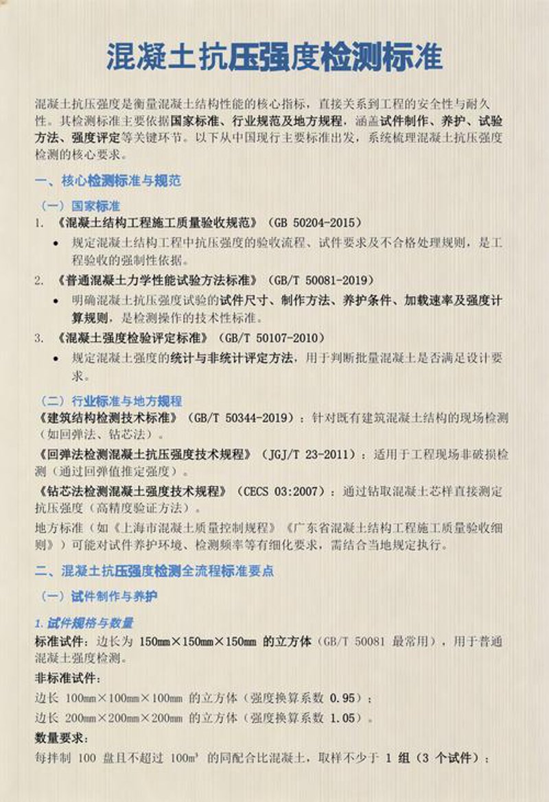 混凝土检测行业最新动态：质量把控的关键环节